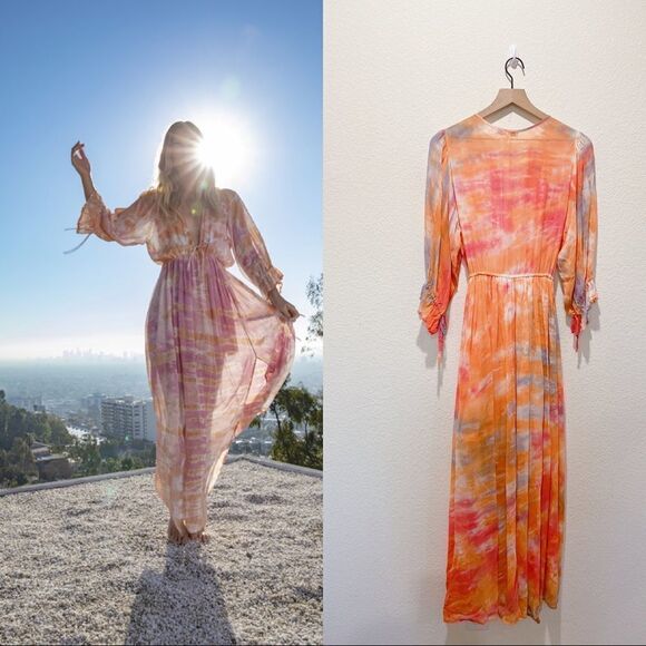 Young fabulous & broke meadow tie dye maxi dress - Picture 2 of 11